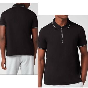 ARMANI EXCHANGE PLACKET DETAIL POLO SHIRT SIZE SMALL